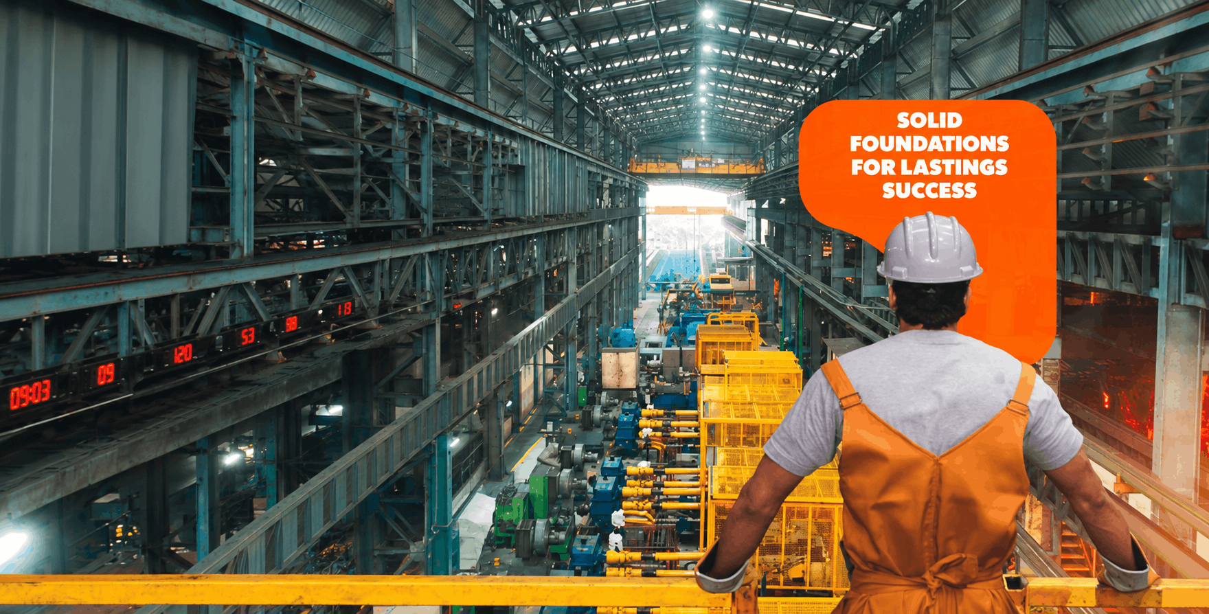 Steel plant worker